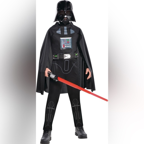 Darth Vader Star Wars Boy Costume Small - Picture 4 of 8